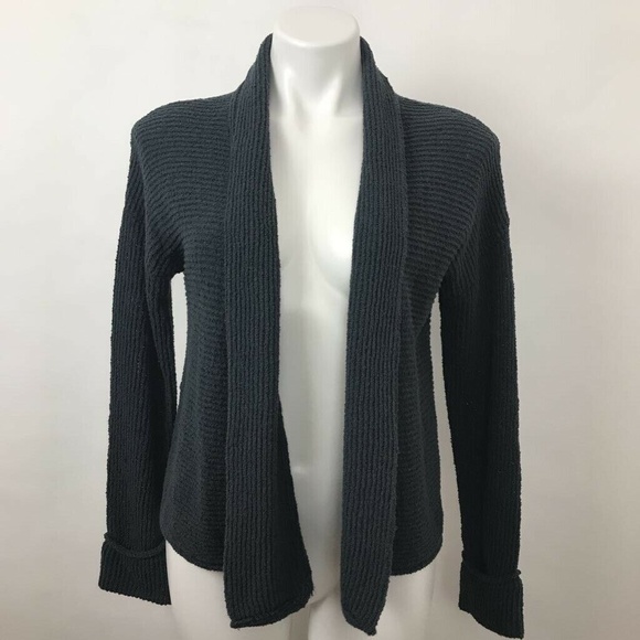 Madewell Open Front Cardigan Sweater Black Sz XXS - Picture 1 of 5